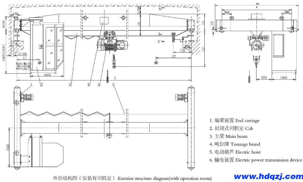 5噸單梁起重機(jī)（行車(chē)）參數(shù)